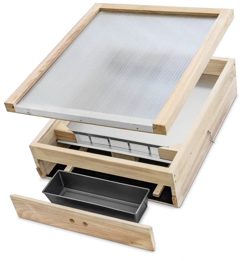 Slnečná voskotopka drevená