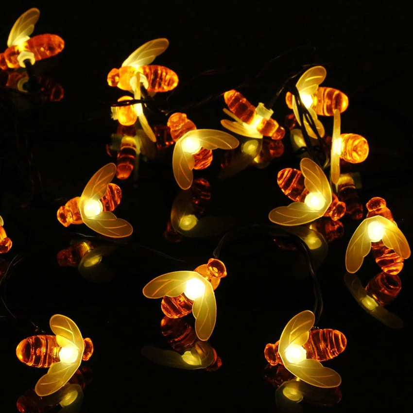 Solárna LED svetelná reťaz – 20 včielok