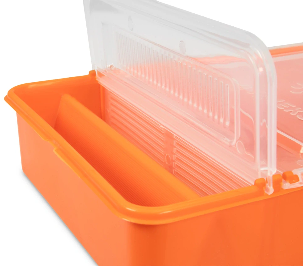 Krmítko hranaté 1,5L oranžové