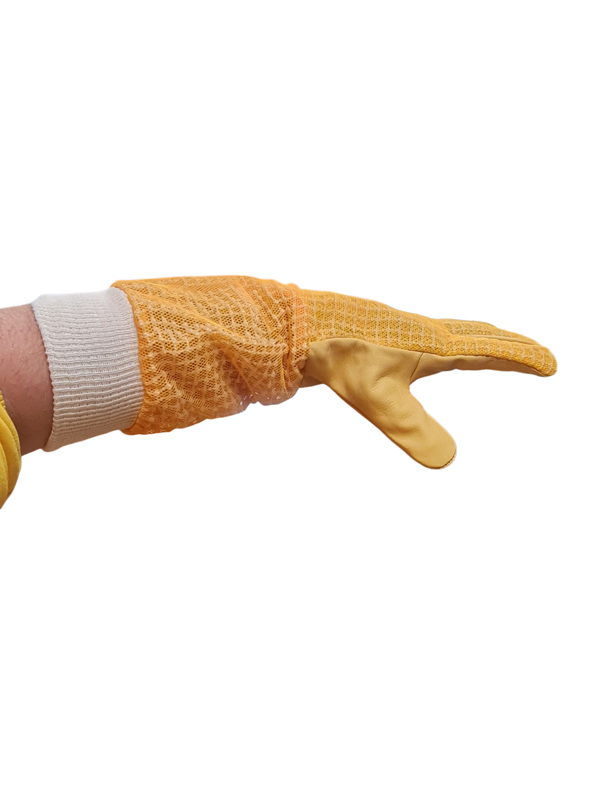 Rukavice včelárske koženné AIR ventilované žlté