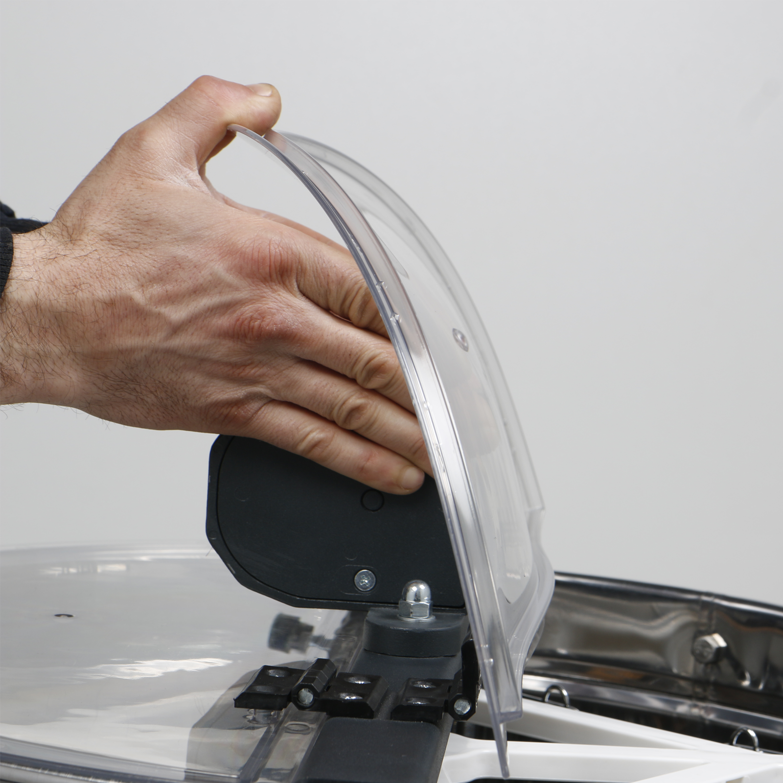 Medomet tangenciálny ručný 2 rámikový nerez