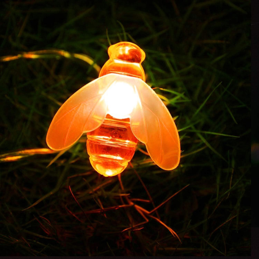 Solárna LED svetelná reťaz – 20 včielok