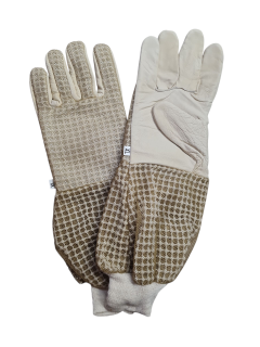 Rukavice včelárske koženné AIR ventilované hnedé