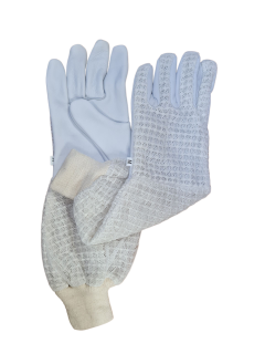 Rukavice včelárske koženné AIR ventilované biele